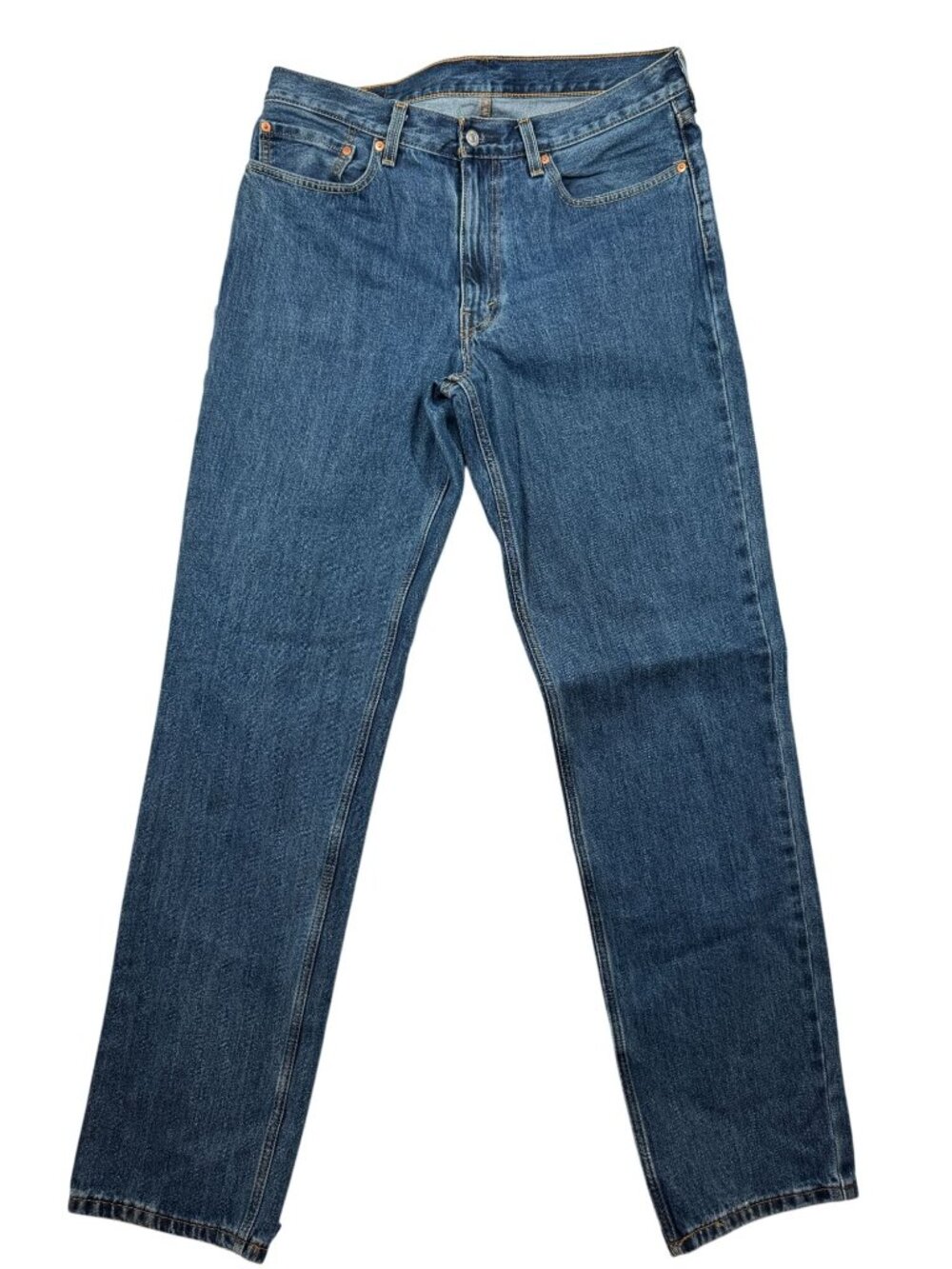 Levi's 550 Relaxed Fit Men's Jeans 100% Cotton Blue Dark Wash Mens Size 36 x 38 - Picture 2 of 9